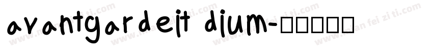 avantgardeit dium字体转换
